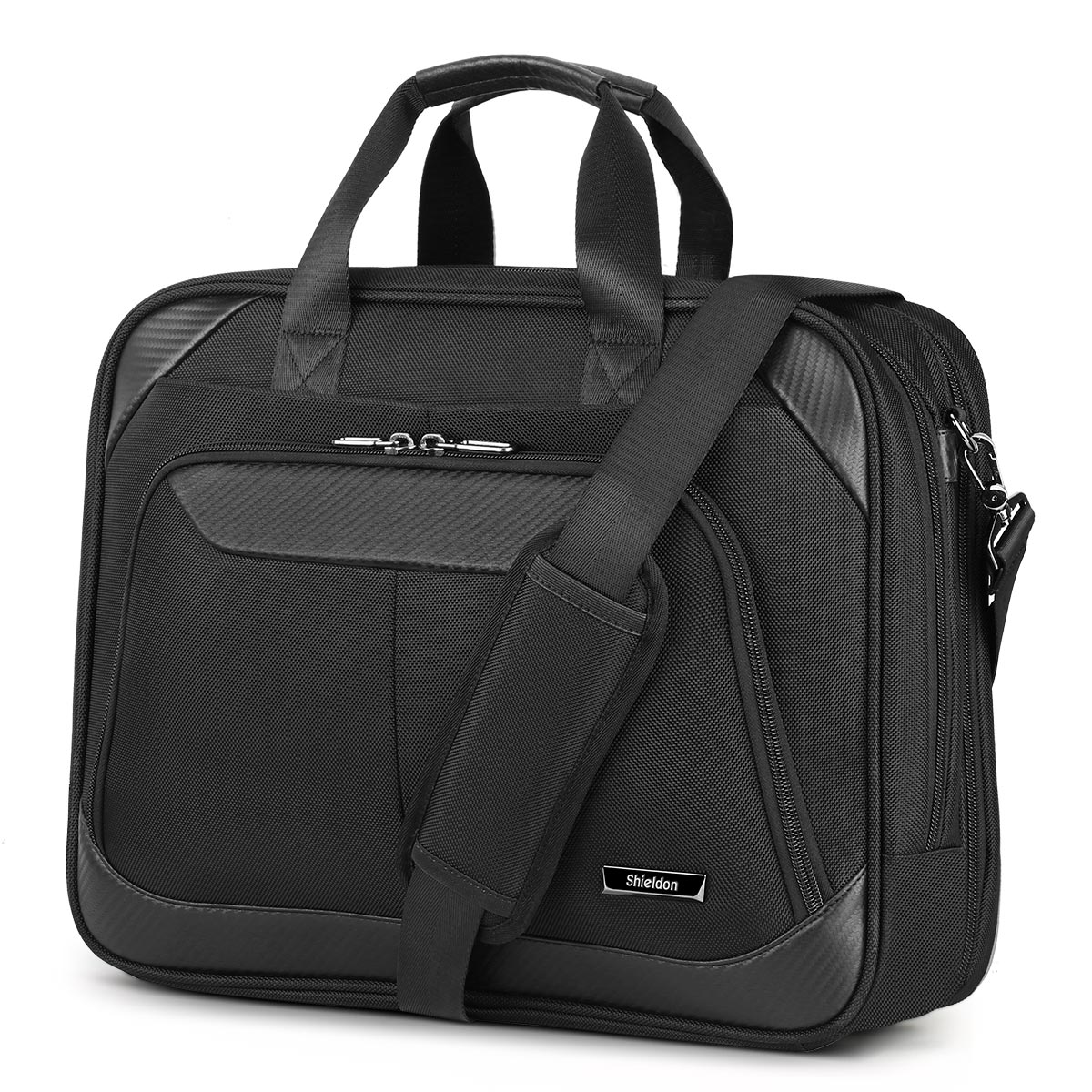 SHIELDON Laptop Bag 15.6-inch Business Briefcase Notebook Bag Messenger Bag, Carry-on Handbag for Men