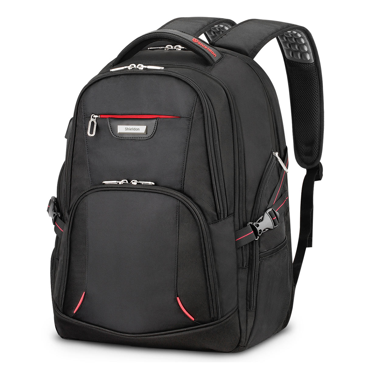 SHIELDON Business Laptop Backpack, Durable 35L Carry-on College Schoolbag for Men