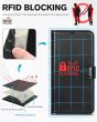 TUCCH iPhone 14 Wallet Case, iPhone 14 PU Leather Case, Folio Flip Cover with RFID Blocking, Credit Card Slots, Magnetic Clasp Closure - Full Grain Black