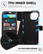 TUCCH iPhone 14 Wallet Case, iPhone 14 PU Leather Case, Folio Flip Cover with RFID Blocking, Credit Card Slots, Magnetic Clasp Closure - Full Grain Black