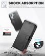 TUCCH iPhone 14 Wallet Case, iPhone 14 PU Leather Case, Folio Flip Cover with RFID Blocking, Credit Card Slots, Magnetic Clasp Closure - Full Grain Black