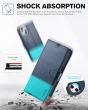 TUCCH iPhone 14 Wallet Case, iPhone 14 PU Leather Case, Folio Flip Cover with RFID Blocking, Credit Card Slots, Magnetic Clasp Closure - Blue & Lake Blue