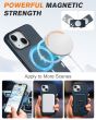 Shieldon iPhone 15 Plus Genuine Leather case, MagSafe Compatible, Raised Edges Slim Fit Non-Slip Shockproof Protective Phone Case for iPhone 15 Plus - Navy Blue