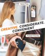 Shieldon iPhone 15 Plus Genuine Leather case, MagSafe Compatible, Raised Edges Slim Fit Non-Slip Shockproof Protective Phone Case for iPhone 15 Plus - Navy Blue