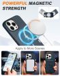 Shieldon iPhone 15 Pro Genuine Leather case, MagSafe Compatible, Raised Edges, Slim Fit Non-Slip Shockproof Protective Phone Case for iPhone 15 Pro - Navy Blue