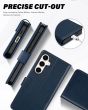 TUCCH SAMSUNG GALAXY A55 Wallet Case, SAMSUNG A55 Leather Case Folio Cover - Blue