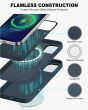 TUCCH iPhone 15 Plus Magnetic PU Leather Case, Magsafe Compatible Slim Shockproof Protective Case with Raised Edges - Blue