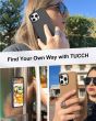 TUCCH iPhone 15 Pro Magnetic PU Leather Case, Magsafe Compatible Shockproof Protective Case with Raised Edges - Brown