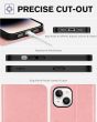 TUCCH iPhone 15 Plus Wallet Case, iPhone 15 Plus Shockproof Case with Front Cover - Rose Gold