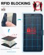 TUCCH iPhone 15 Pro Leather Wallet Case, iPhone 15 Pro Flip Cover - Full Grain Navy Blue