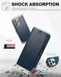 TUCCH iPhone 15 Pro Max Leather Wallet Case, iPhone 15 Pro Max Flip Phone Case - Full Grain Navy Blue