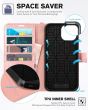 TUCCH iPhone 15 Pro Max Leather Wallet Case, iPhone 15 Pro Flip Phone Case - Wristband Rose Gold