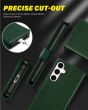 TUCCH SAMSUNG GALAXY S23FE Wallet Case, SAMSUNG S23FE PU Leather Case Flip Cover - Midnight Green
