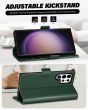 TUCCH SAMSUNG S24 Ultra Wallet Case, SAMSUNG Galaxy S24 Ultra PU Leather Cover Book Flip Folio Case - Midnight Green