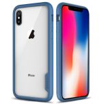 SHIELDON iPhone XS / iPhone X Case - Coral blue iPhone X / iPhone 10 TPU bumper Case with Transparent Back Cover - Glacier Series