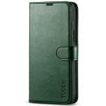 TUCCH iPhone 13 Pro Max Wallet Case, iPhone 13 Pro Max PU Leather Case with Folio Flip Book RFID Blocking, Stand, Card Slots, Magnetic Clasp Closure - Midnight Green