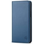 SHIELDON iPhone 13 Pro Wallet Case, iPhone 13 Pro Genuine Leather Cover with Magnetic Closure - Royal Blue