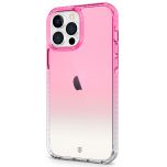 SHIELDON iPhone 13 Pro Max Clear Case Anti-Yellowing, Transparent Thin Slim Anti-Scratch Shockproof PC+TPU Case with Tempered Glass Screen Protector for iPhone 13 Pro Max 5G - Red &amp;Clear