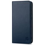 SHIELDON SAMSUNG Galaxy S23 Wallet Case, SAMSUNG S23 Leather Cover Flip Folio Book Case - Navy Blue