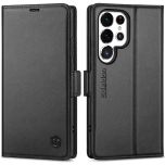 SHIELDON SAMSUNG Galaxy S24 Ultra Wallet Case, SAMSUNG S24 Ultra Genuine Leather Case RFID Blocking Card Holder Kickstand Protective Folio Book Flip Cover for SAMSUNG S24 Ultra 5G (2024)