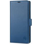 SHIELDON SAMSUNG Galaxy S24 Ultra Wallet Case, SAMSUNG S24 Ultra Leather Cover Flip Folio Book Case - Royal Blue