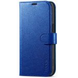 TUCCH iPhone 15 Wallet Case, iPhone 15 PU Leather Case - Klein Blue Full Grain