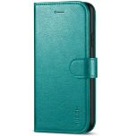 TUCCH iPhone 11 Wallet Case with Magnetic, iPhone 11 Leather Case - Cyan - Full Grain