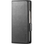 TUCCH SAMSUNG GALAXY Z FOLD6 Wallet Case with S Pen Holder, Stand, Card Holder, RFID Blocking, Magnetic Closure, Front Cover, Flip Case - Black