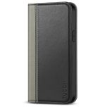 TUCCH iPhone 14 Plus Wallet Case, iPhone 14 6.7-Inch Plus Flip Folio Book Cover, Magnetic Closure Phone Case - Black &amp; Grey