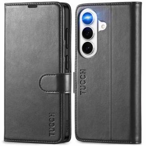 TUCCH SAMSUNG S26 Wallet Case, SAMSUNG Galaxy S26 PU Leather Case with Card Slots RFID Blocking Kickstand Magnetic Clasp Closure PU Leather Book Fold Folio Flip Stand Phone Cover for Galaxy S26 5G