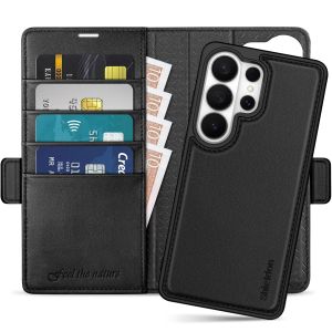 SHIELDON SAMSUNG GALAXY S26 Ultra Wallet Case, Detachable Magnetic Closure Flip Case, SAMSUNG S26 Ultra Genuine Leather Case, RFID Blocking Kickstand Shockproof Protective, Removable Flip Phone Case, Card Holder, Folio Leather Cover