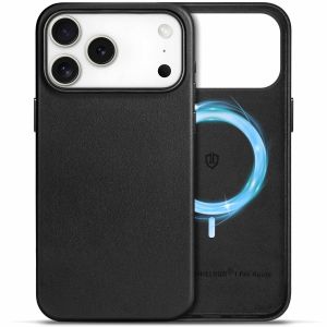 Shieldon iPhone 17 Pro Max Genuine Leather Case, MagSafe Compatible Support Wireless Charging, Raised Edges, Slim Fit Elegant Non-Slip Shockproof Protective Phone Case for iPhone 17 Pro Max 6.9-inch 2025