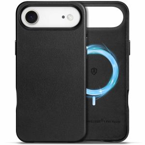 Shieldon iPhone 17 Air Genuine Leather case, MagSafe Compatible, Wireless Charging, Raised Edges, Slim Fit Elegant Non-Slip Shockproof Protective Phone Case for iPhone 17 Air 6.6-inch 2025