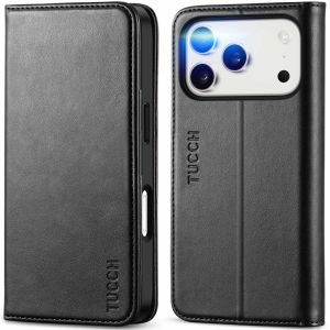 TUCCH iPhone 17 Pro Wallet Case, iPhone 17 Pro Leather Cover with Credit Card Slots, Magnetic Closure, RFID Blocking, Slim Shockproof Drop Protective Flip Phone Case for iPhone 17 Pro 6.3" 2025