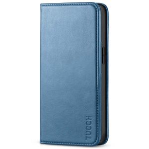 TUCCH iPhone 13 Wallet Case, iPhone 13 PU Leather Case, Flip Cover with Stand, Credit Card Slots, Magnetic Closure - Lake Blue