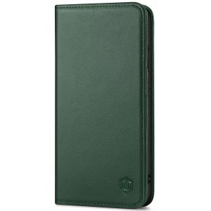 SHIELDON SAMSUNG Galaxy S23FE Wallet Case, SAMSUNG S23FE Leather Cover Flip Folio Book Case - Midnight Green