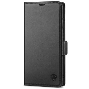 SHIELDON SAMSUNG Galaxy S23 Ultra Wallet Case, SAMSUNG S23 Ultra Genuine Leather Case RFID Blocking Card Holder Kickstand Protective Folio Book Flip Cover for SAMSUNG S23 Ultra 5G (2023) with Double Magnetic Tab Closure