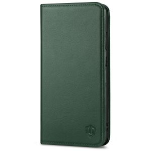 SHIELDON SAMSUNG Galaxy S23 Wallet Case, SAMSUNG S23 Leather Cover Flip Folio Book Case - Midnight Green