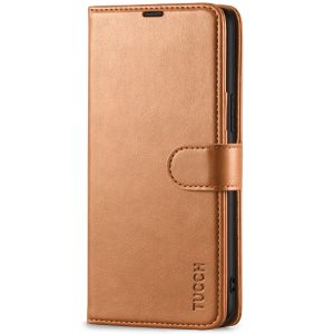 TUCCH SAMSUNG GALAXY S22 Plus Wallet Case, SAMSUNG S22 Plus PU Leather Case Book Flip Folio Cover - Light Brown