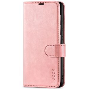 TUCCH SAMSUNG GALAXY S23 Wallet Case, SAMSUNG S23 PU Leather Case Flip Cover - Rose Gold