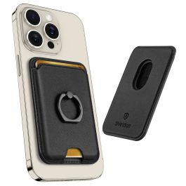 Card Holder Iphone X Case With Ring Grip SHIELDON Genuine Leather