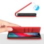 SHIELDON iPhone XS Max Case, iPhone 10S Max Genuine Leather Wallet Case - Auto Wake/Sleep, Kickstand, Magnetic Closure - Red