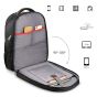 SHIELDON Travel Laptop Backpack, Business Anti-Theft Computer Backpack with USB Charging Port, Durable 35L Carry-on College Schoolbag Laptop Bag for Men Women Fits 17.3-inch Laptop & Notebook