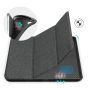 TUCCH iPad Air 3 10.5-inch 2019 Leather Case Cover with Auto Sleep/Wake, Trifold Stand, Pencil Holder - Cloth Texture Black