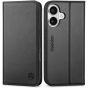 SHIELDON iPhone 17 Air Wallet Case, iPhone 17 Air Genuine Leather Cover, Magnetic Closure, RFID Blocking, Book Fold Folio Flip Style, Kickstand, Credit Card Holder, Shockproof TPU Drop Protective Phone Case for iPhone 17 Air 6.6" 2025