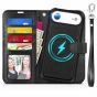 TUCCH iPhone 17 Air Leather Case with Wallet Cover, iPhone 17 Air Case Detachable and Removable, 2in1 Shockproof, Card Holders, RFID Blocking, Stand, Magnetic Clasp, Folio Case, Drop Protection, Raised Edges, Protective Leather Cover for iPhone 17 Air 6.6