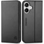 SHIELDON iPhone 17 Genuine Leather Wallet Case, Flip Folio Book Fold Styles Magnetic Cover Kickstand RFID Blocking Credit Card Holder Protective Wallet Case, Shockproof, Drop Protection Front Wallet Cover + Soft TPU Case for iPhone 17 6.3" 2025