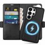 SHIELDON SAMSUNG GALAXY S26 Ultra Wallet Case, Detachable Magnetic Closure Flip Case, SAMSUNG S26 Ultra Genuine Leather Case, MagSafe Compatible RFID Blocking Kickstand Shockproof Protective, Removable Flip Phone Case, Card Holder, Folio Leather Cover