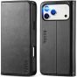 TUCCH iPhone 17 Pro Max Leather Wallet Case, iPhone 17 Pro Max Magnetic Closure Folio Cover, Stand, RFID Blocking, Credit Card Holder, Slim Shockproof Drop Protective Flip Case for iPhone 17 Pro Max 6.9" 2025