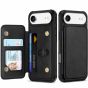 TUCCH iPhone Air PU Leather Case with Undetachable Credit Card Wallet, iPhone Air Card Holder Case with Crossbody Lanyard, Raised Edges RFID Blocking Anti-Slip Shockproof Protective Phone Case Wallet